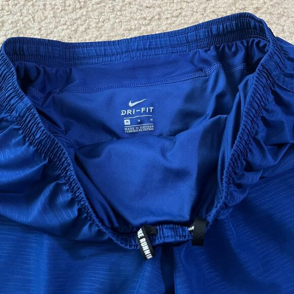 Nike Womens Modern Tempo Embossed Running Shorts Blue Size Medium - Picture 3 of 8